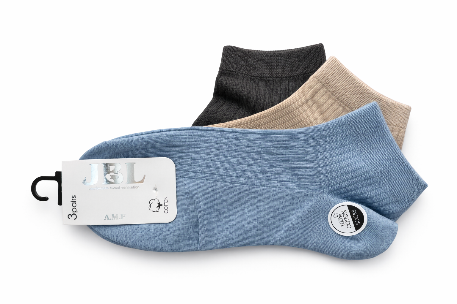 Cotton Ankle Socks – Pack of 3
