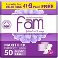 Fam Natural Cotton Feel, 50 Pads